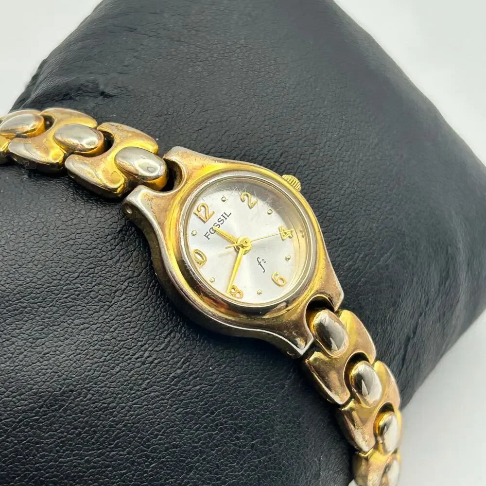 Fossil F2 Gold Silver Stainless Steel Women’s Watch, 22mm